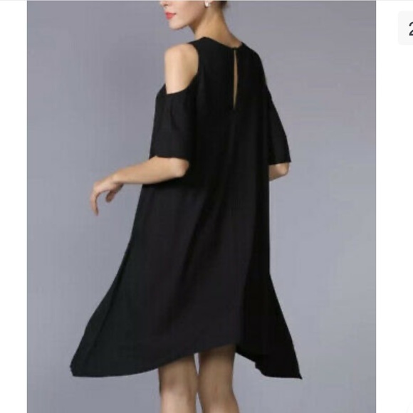 Yulinge Women’s Black Shoulder Cutout Dress - Picture 2 of 5